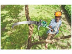 Tesoura de poda telescópica com serra