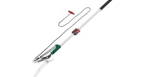 Tesoura de poda telescópica com serra